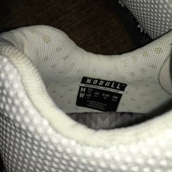 NOBULL Outwork Edge Impact Trainer Shoe Sneaker White Womens 8 Crossfit Workout - Picture 9 of 10